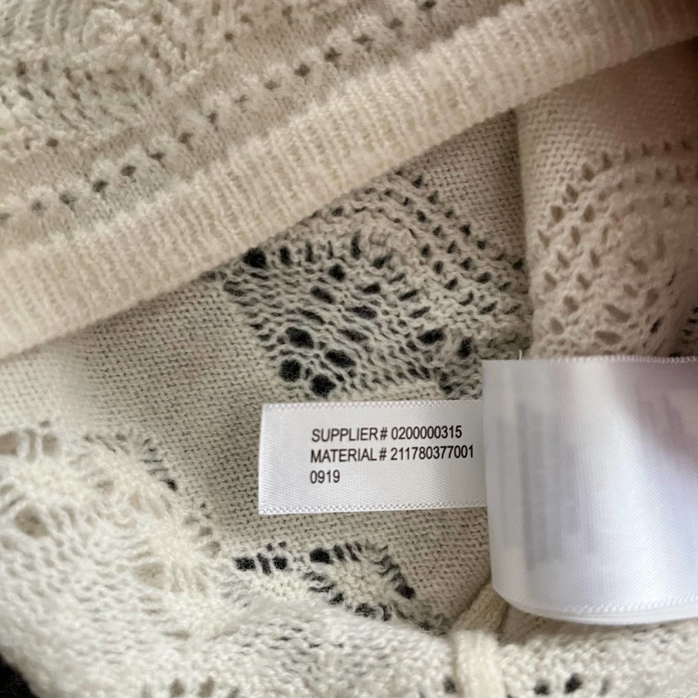 VINTAGE RALPH LAUREN BLUE LABEL MOCK NECK POINTELLE WOOL SWEATER WOMEN SIZE S - Picture 13 of 14